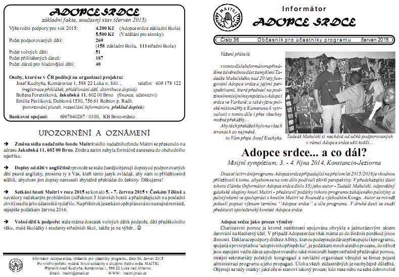 Informátor Adopce srdce 36